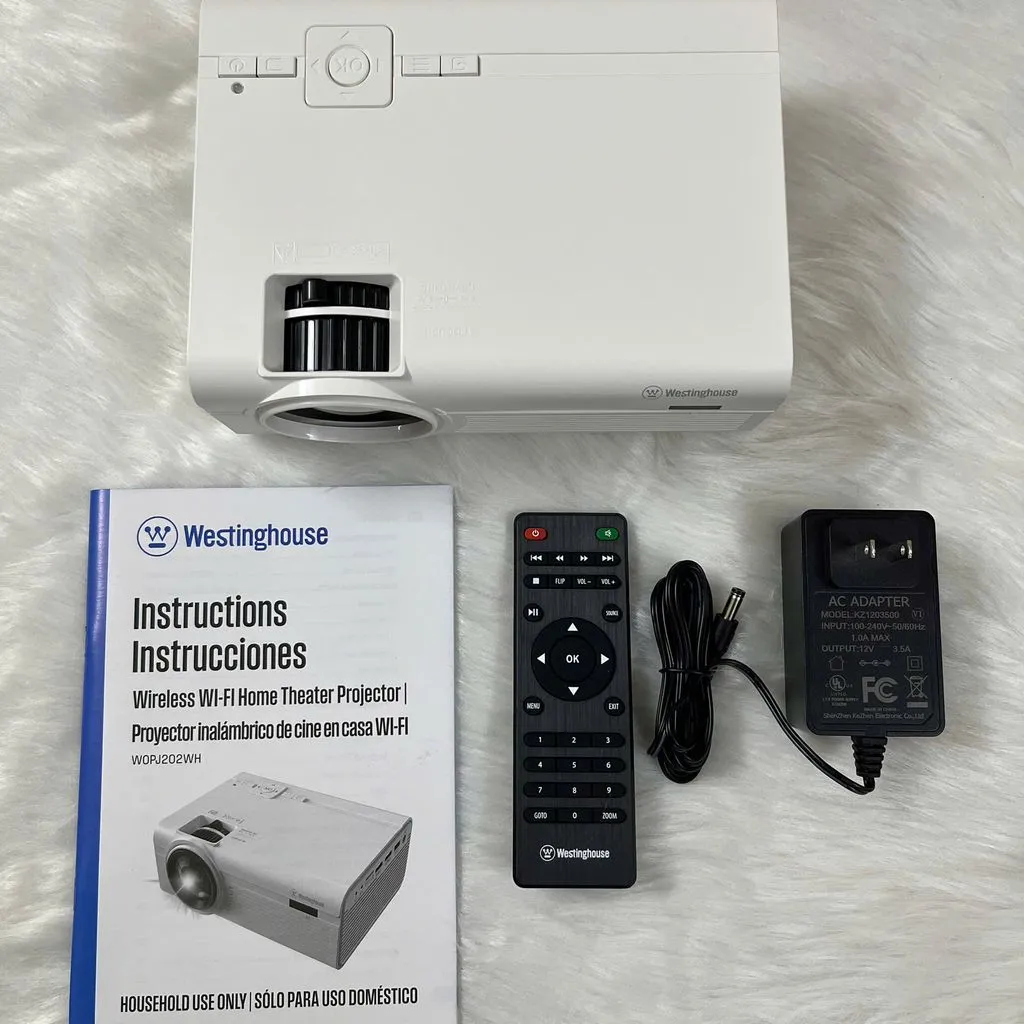 Máy chiếu Westinghouse Wi-Fi Home Theater - Chiếu trực tiếp từ ĐT, loa kép, giải trí đa phương tiện - Ảnh 8