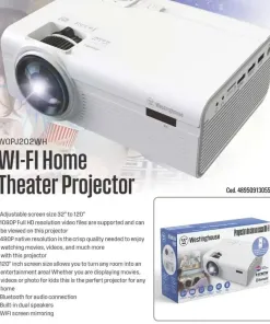 Alternative view of Máy chiếu Westinghouse Wi-Fi Home Theater - Chiếu trực tiếp từ ĐT, loa kép, giải trí đa phương tiện