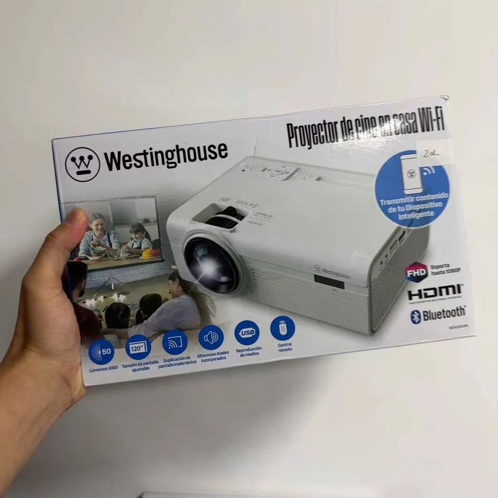 Máy chiếu Westinghouse Wi-Fi Home Theater - Chiếu trực tiếp từ ĐT, loa kép, giải trí đa phương tiện - Ảnh 4