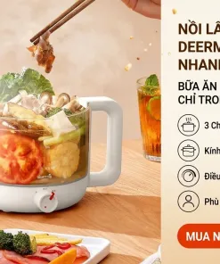 Nồi lẩu mini đa năng  XIAOMI DEERMA - Ảnh 5