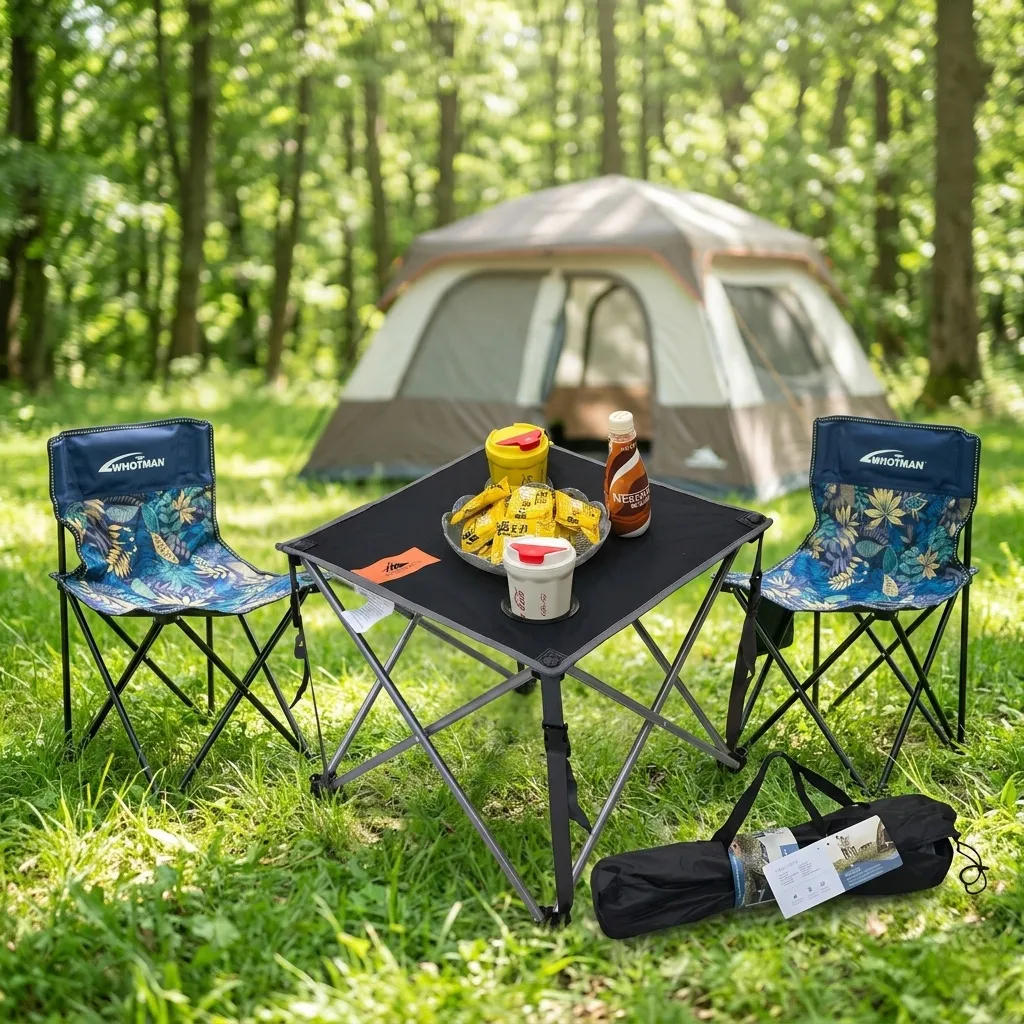 Bàn gấp ngoài trời hãng dành cho camping cắm trại, dã ngoại, câu cá - Ảnh 3