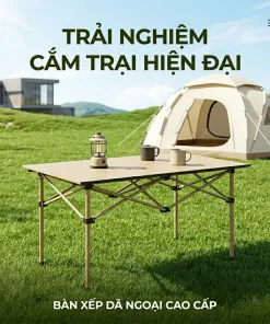 Bàn xép dã ngoại gập gọn, chất liệu hợp kim, để cắm trại camping… - Ảnh 4