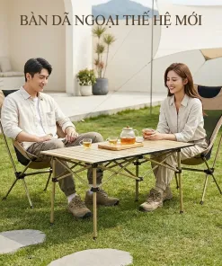 Bàn xép dã ngoại gập gọn, chất liệu hợp kim, để cắm trại camping… - Ảnh 3