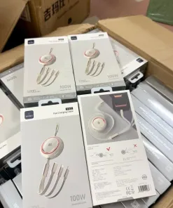 Cáp Sạc Rút Gọn 3in1 WIWU - Sạc Nhanh 100W, dùng đa thiết bị, chống đứt gãy, thiết kế thời trang - Ảnh 3