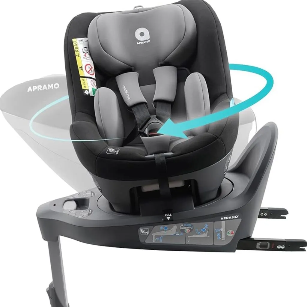 Ghế an toàn ô tô trẻ em APRAMO METRO HUB ( UK ) – Xoay 360°, khoá ISOFIX