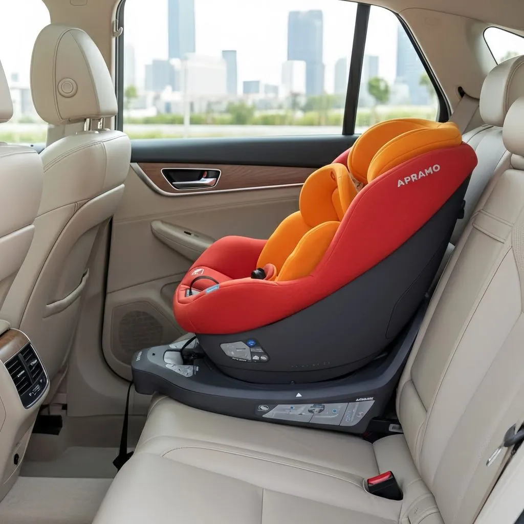 Ghế an toàn ô tô trẻ em APRAMO METRO HUB ( UK ) – Xoay 360°, khoá ISOFIX - Ảnh 2