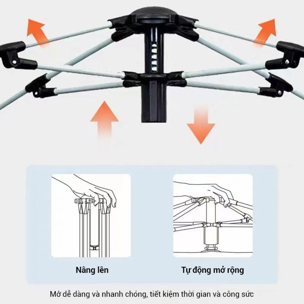 Lều Cắm trại dã ngoại, Camping tự bung, tự mở - BESTYLE - Ảnh 4