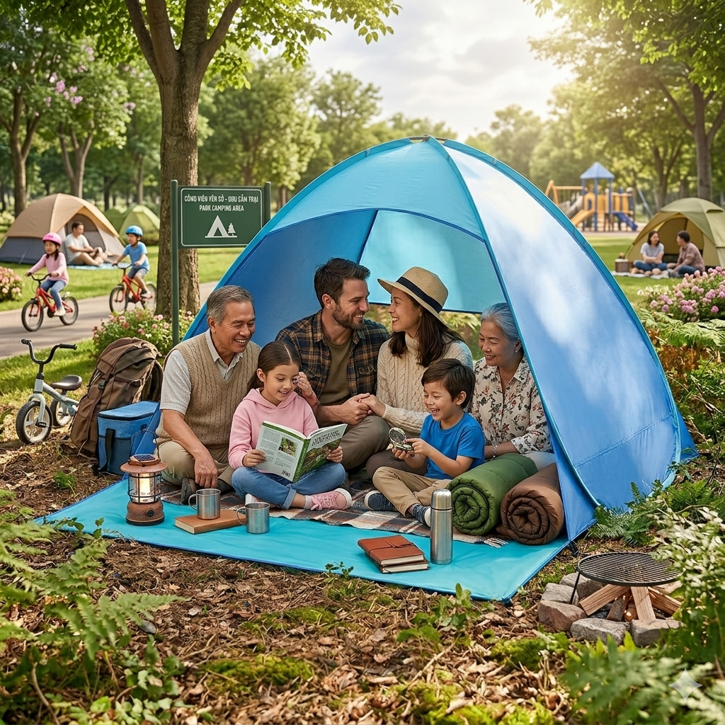 Lều cắm trại tự bung ( Nhật Bản ) , dã ngoại , picnic camping… - Ảnh 14