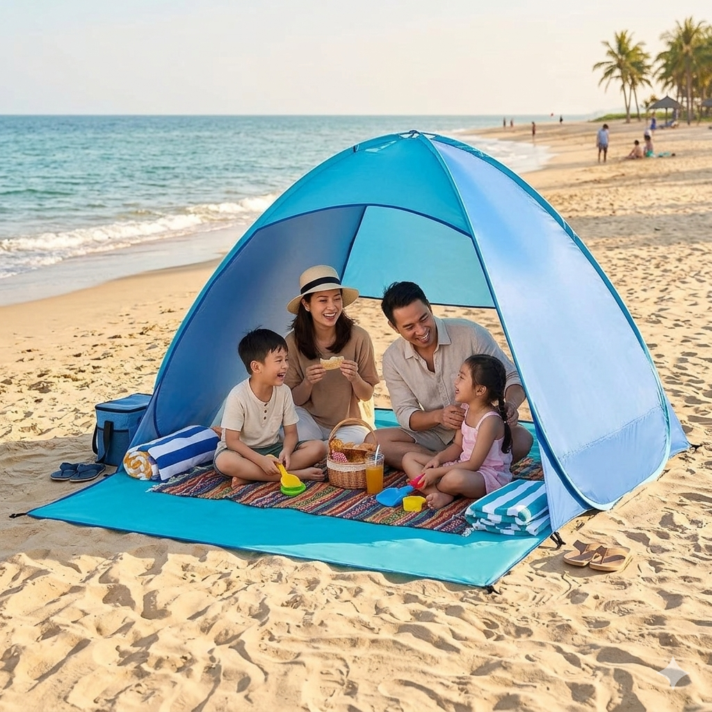 Lều cắm trại tự bung ( Nhật Bản ) , dã ngoại , picnic camping… - Ảnh 3