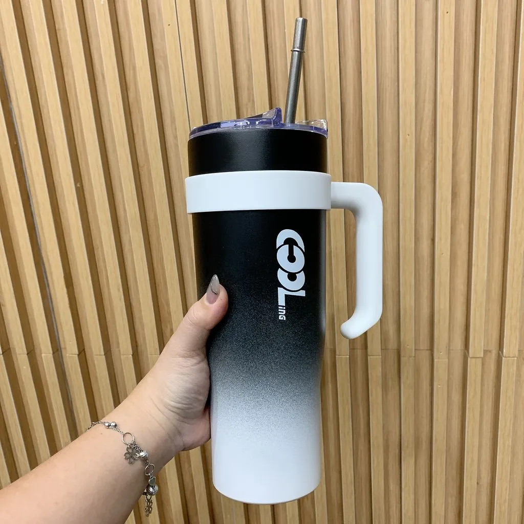 Ly / Cốc giữ nhiệt 1200ml Kuranger x Verkuna Bear - Ảnh 9