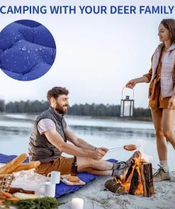 Đệm hơi cắm trại hãng DEERFAMY (hàng Amazon Mỹ ), bơm / thổi hơi - Ảnh 7