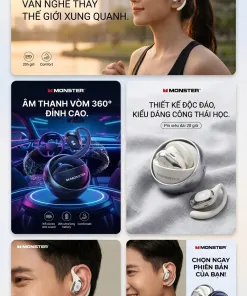 Alternative view of Tai nghe bluetooth Monster Maxstar MQO33