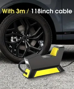 Máy bơm lốp xe hơi Hãng CARSUN , bơm điện oto 100W, có đèn pin ( Hàng Amazon Mỹ ) - Ảnh 15