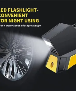 Máy bơm lốp xe hơi Hãng CARSUN , bơm điện oto 100W, có đèn pin ( Hàng Amazon Mỹ ) - Ảnh 8