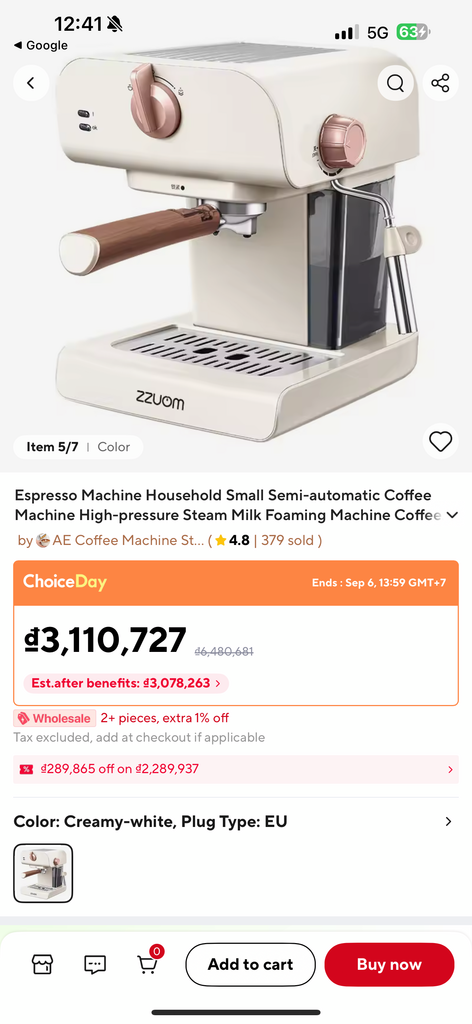 Máy pha cà phê Espresso hãng ZZUOM cafe - Ảnh 4