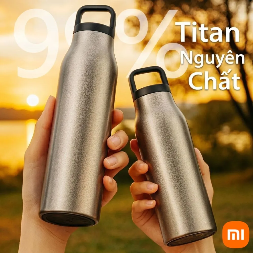 {Order 30/5} Bình Giữ Nhiệt Xiaomi Mijia Pure Titanium CUP G, vật liệu Titan siêu bền & an toàn - Ảnh 2