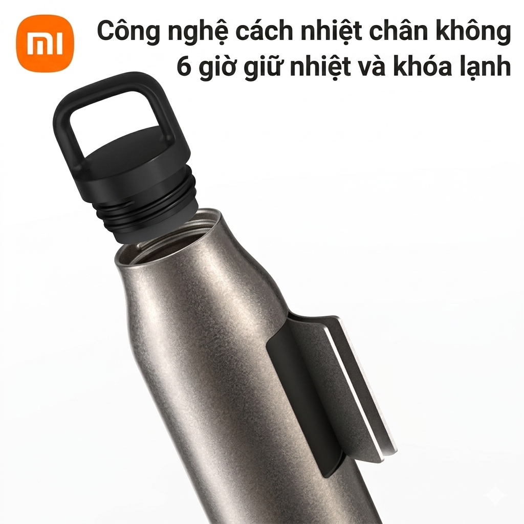 {Order 30/5} Bình Giữ Nhiệt Xiaomi Mijia Pure Titanium CUP G, vật liệu Titan siêu bền & an toàn - Ảnh 6