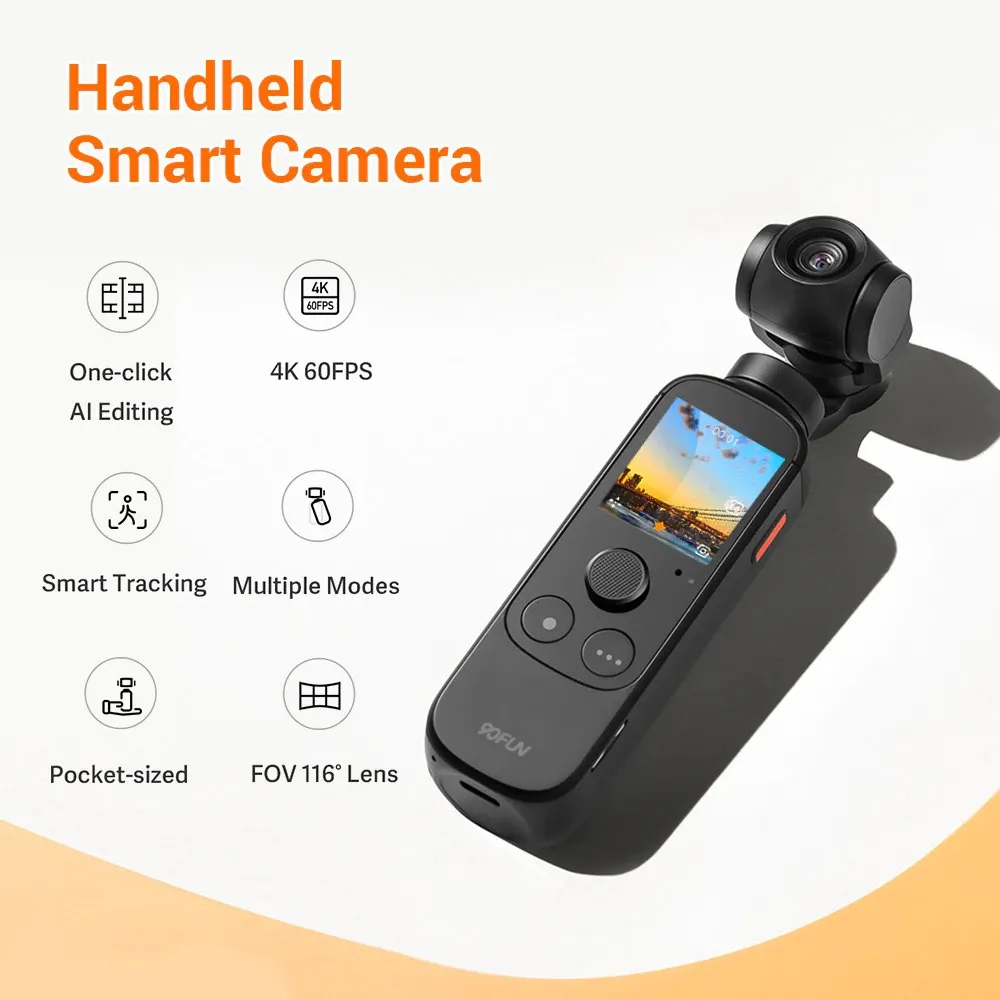 {Order giao 15/6} Camera Gimbal XIAOMI 90FUN Capture 1, quay phim 4K, gimbal chống rung 3 trục - Ảnh 5