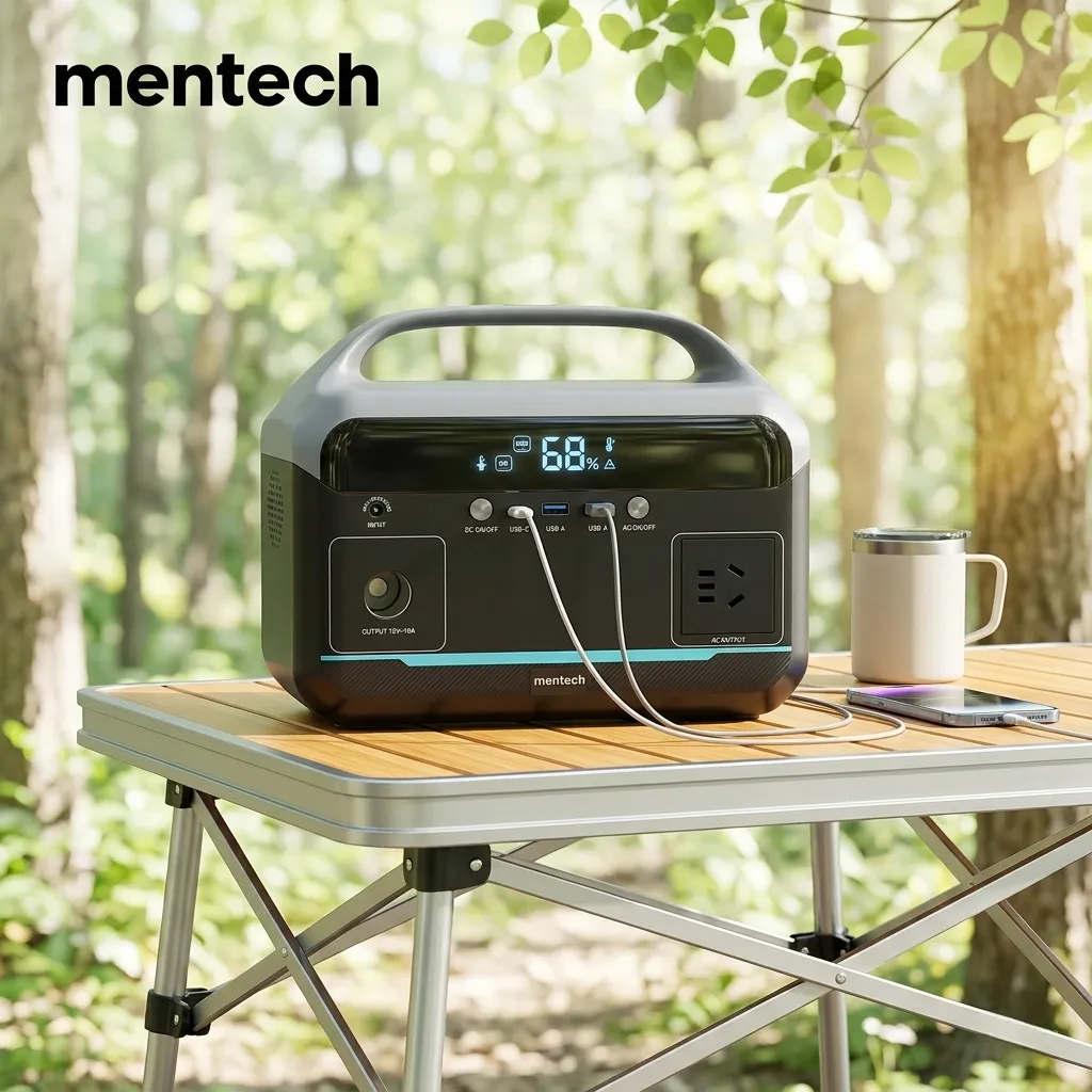 {Order giao 30/5} Trạm sạc MENTECH 300W MT300M1 dung lượng 204.8Wh, ouput AC 220v