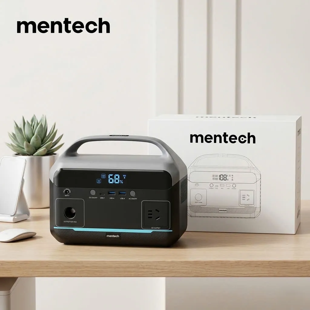 {Order giao 30/5} Trạm sạc MENTECH 300W MT300M1 dung lượng 204.8Wh, ouput AC 220v - Ảnh 5