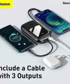 Pin dự phòng 20.000mAh Baseus Qpow Pro sạc nhanh 20W - liền cáp Lightning iPhone - Ảnh 8