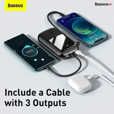 Pin dự phòng 20.000mAh Baseus Qpow Pro sạc nhanh 20W - liền cáp Lightning iPhone - Ảnh 8