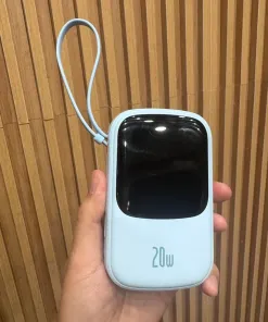 Pin dự phòng 20.000mAh Baseus Qpow Pro sạc nhanh 20W - liền cáp Lightning iPhone - Ảnh 4