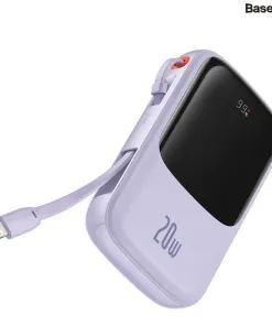Pin dự phòng 20.000mAh Baseus Qpow Pro sạc nhanh 20W - liền cáp Lightning iPhone - Ảnh 3