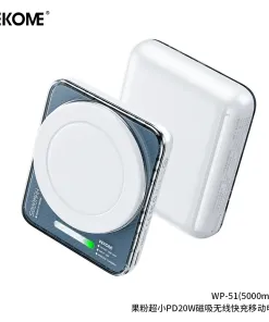 Pin dự phòng 5000mAh WEKOME WP-51, sạc nhanh không dây Magsafe, New fullbox