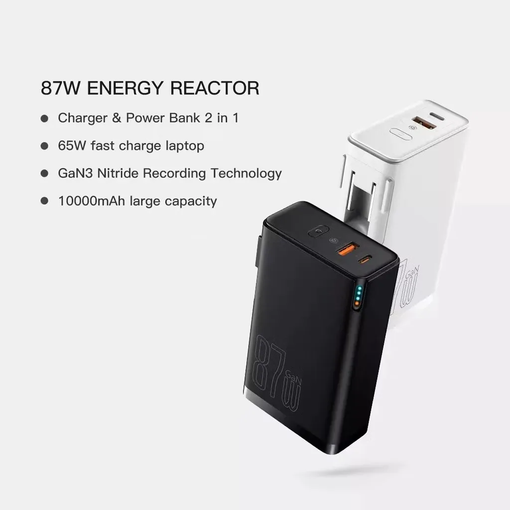 Pin dự phòng kiêm củ sạc 2 trong 1 Baseus GaN3 87w 10000mAh - Ảnh 4