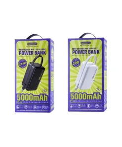 Pin dự phòng REMAX 5000mAh tích hợp củ sạc nhanh 22.5w – liền cáp sạc, cắm trực tiếp 220v - Ảnh 3