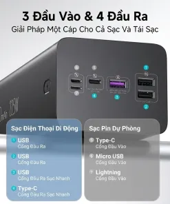 Pin dự phòng ROMOSS 60.000mAh PEA57, sạc nhanh 22.5W ( new - ko hộp) - Ảnh 4