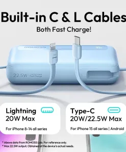 Pin dự phòng Romoss PPR20 20.000mAh sạc nhanh 22.5w ( bị xước vỏ, không hộp ) có CCC - ko BH cáp - Ảnh 15