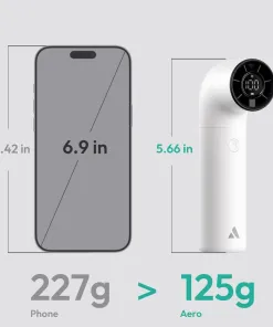 Quạt Cầm Tay AECOOLY Aero 3500mAh (15H, 5 Speed Settings, LED Digital Display, 16500RPM) - Ảnh 4