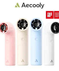 Quạt Cầm Tay AECOOLY Aero 3500mAh (15H, 5 Speed Settings, LED Digital Display, 16500RPM)