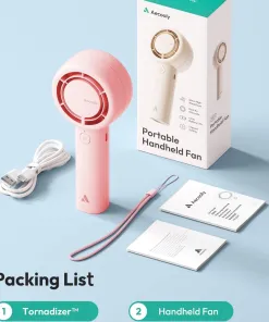 Alternative view of Quạt Cầm Tay AECOOLY Halo 01 Pro Portable Fan 4500mAh (6000rpm, 5 Speed Settings, 24H, 40 dB Low Noi