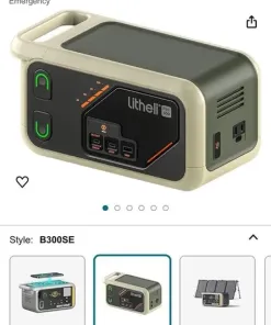 Trạm sạc di động Litheli Flint 300 - B300SE , công suất 300W , sạc điện 220V, kèm 2 pin rời - Ảnh 14
