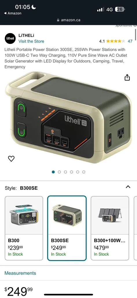 Trạm sạc di động Litheli Flint 300 - B300SE , công suất 300W , sạc điện 220V, kèm 2 pin rời - Ảnh 14