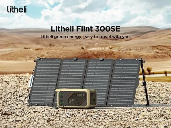 Trạm sạc di động Litheli Flint 300 - B300SE , công suất 300W , sạc điện 220V, kèm 2 pin rời - Ảnh 3