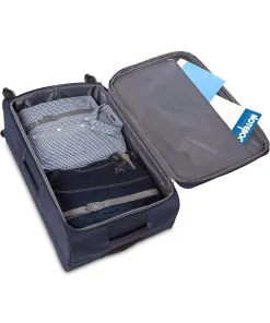 Bộ 3 Vali mềm Amazon Basics ( Mỹ ) chống nước, màu xanh Navy - Ảnh 7