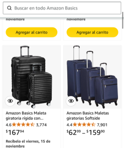 Bộ 3 Vali mềm Amazon Basics ( Mỹ ) chống nước, màu xanh Navy - Ảnh 10