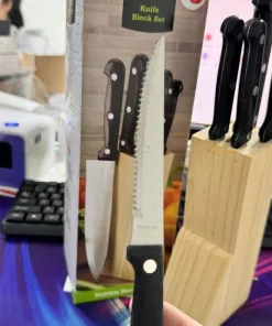 Bộ dao làm bếp 6 Món Family CHEF - kèm đế gỗ - Ảnh 6