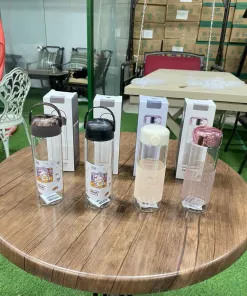 Bình Thuỷ Tinh Chịu Nhiệt 350ml Cao Cấp - Chịu Nhiệt, Chống Rò, Nhỏ Gọn (trả random 4 mẫu) - Ảnh 3