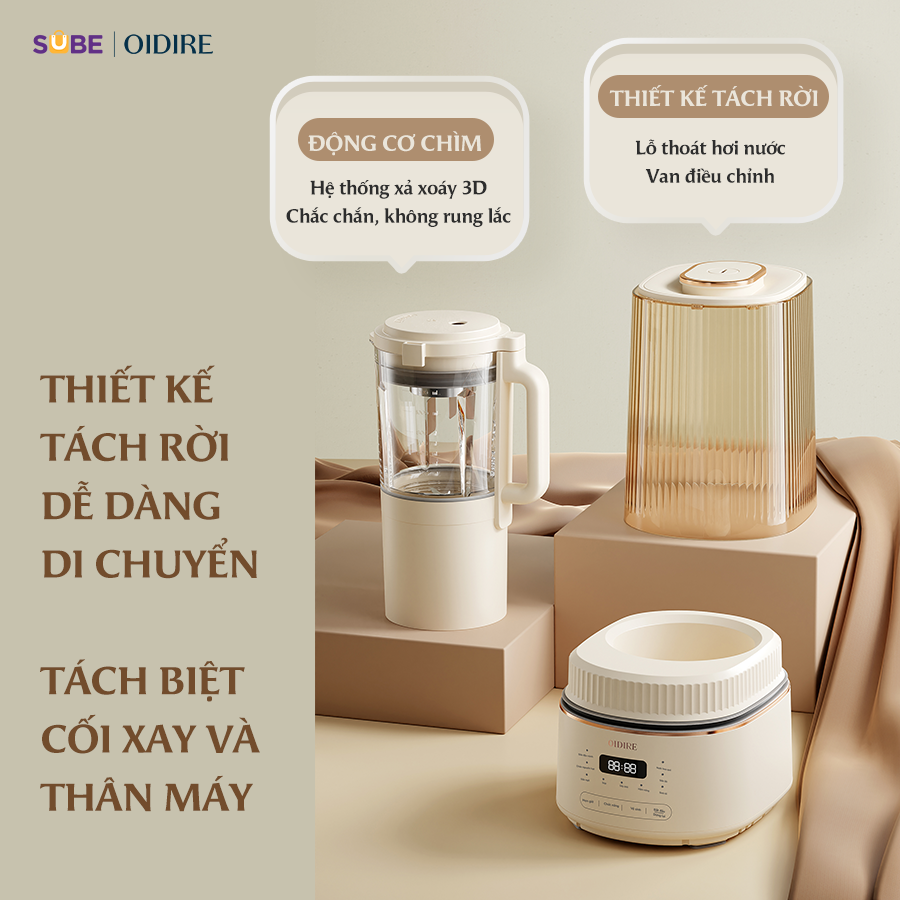 (GIÁ ĐỘC QUYỀN) Máy làm sữa hạt Oidire ODI04A - Ảnh 8