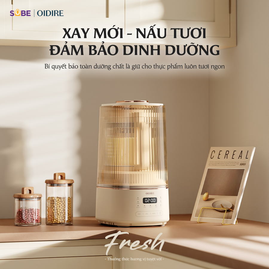(GIÁ ĐỘC QUYỀN) Máy làm sữa hạt Oidire ODI04A - Ảnh 2