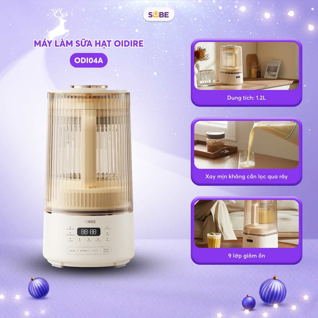 (GIÁ ĐỘC QUYỀN) Máy làm sữa hạt Oidire ODI04A