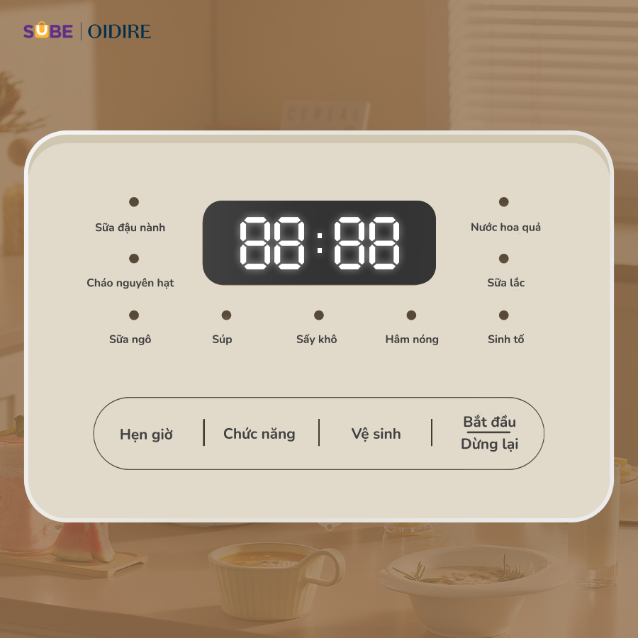 (GIÁ ĐỘC QUYỀN) Máy làm sữa hạt Oidire ODI04A - Ảnh 7