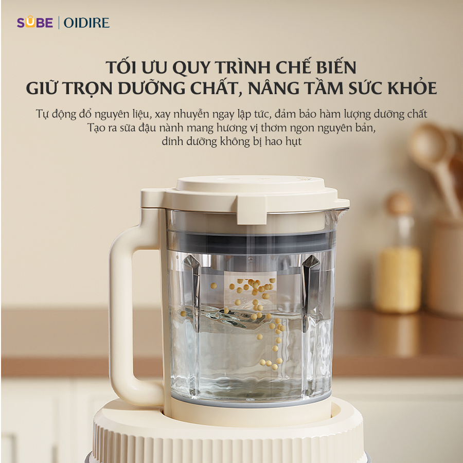 (GIÁ ĐỘC QUYỀN) Máy làm sữa hạt Oidire ODI04A - Ảnh 4