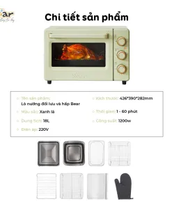 [HÀNG XẢ MỚI - DÂY MỐC] Nồi chiên hấp Bear Dung Tích 18L DKX-C20R5 - Ảnh 5