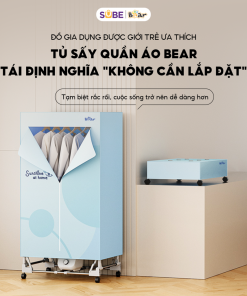 Alternative view of [HÀNG XẢ ĐÃ SỬ DỤNG] Tủ sấy quần áo gấp gọn dung tích 400L Bear PCD-4H12G